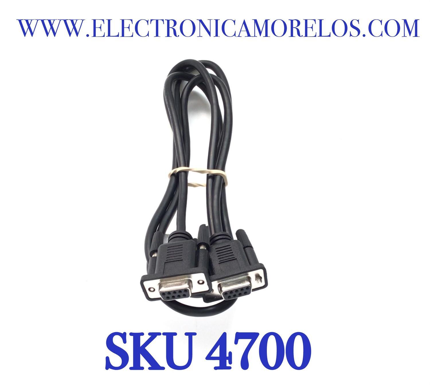  CABLE SERIAL  VGA HEMBRA A HEMBRA ORIGINAL  LG. PARA DISPOSITIVOS  LG.  “NUEVO“ / NUMERO DE PARTE  EAD61485506 / 9 PINES / 300V / 1.50M / COMPATIBLE CON DIFERENTES DISPOSITIVOS        